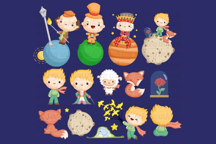 The Little Prince Clipart - Kids Stories Clip Art