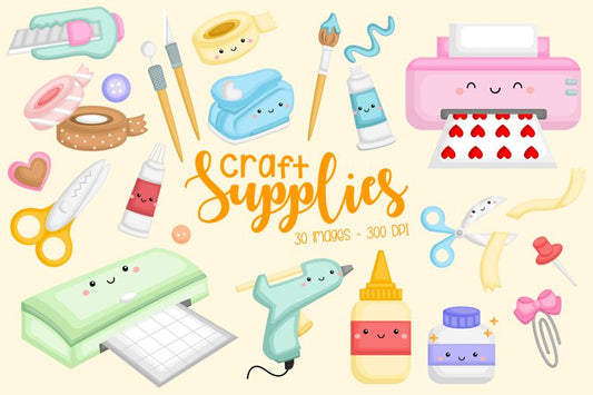 Craft Supplies Clipart - Hobby Clip Art