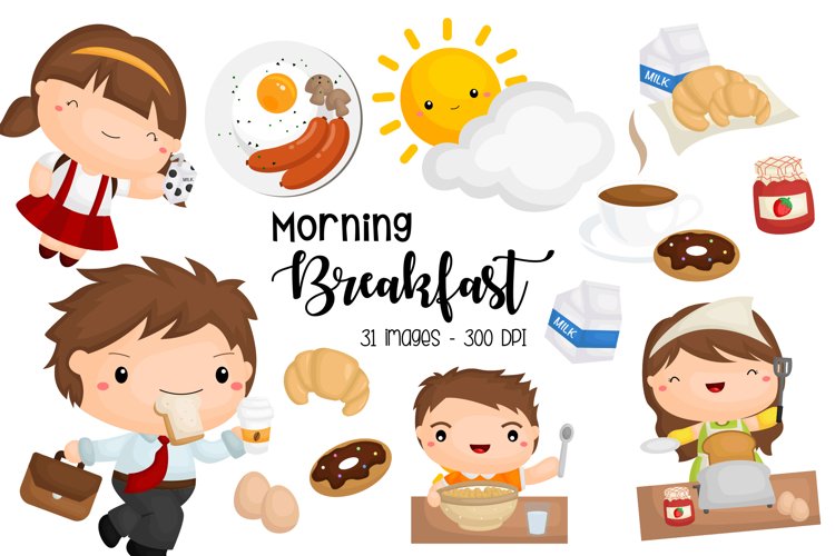 Morning Breakfast Clipart - Early Morning Clip Art
