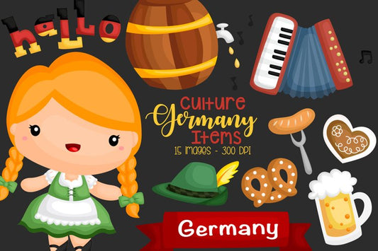 Germany Culture Clipart - Germany Food and Beverage Clip Art