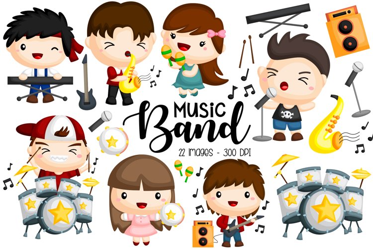 Music Band Clipart - Band Player Clip Art