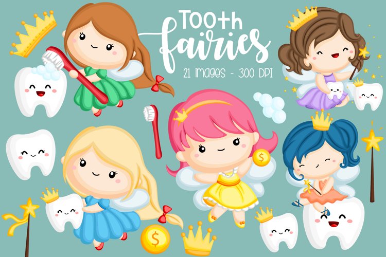 Tooth Fairy Clipart - Cute Fairy Clip Art