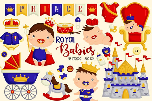 Royal Baby Clipart - Baby Boy Clip Art