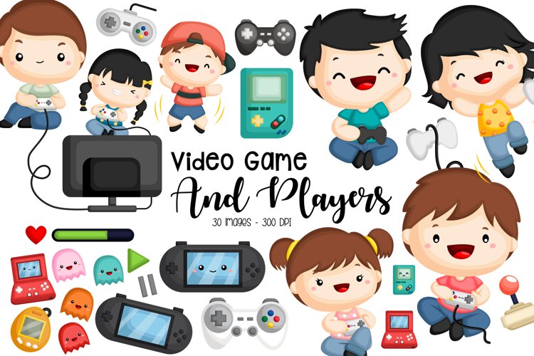 Video Game Clipart - Cute Kids Clip Art