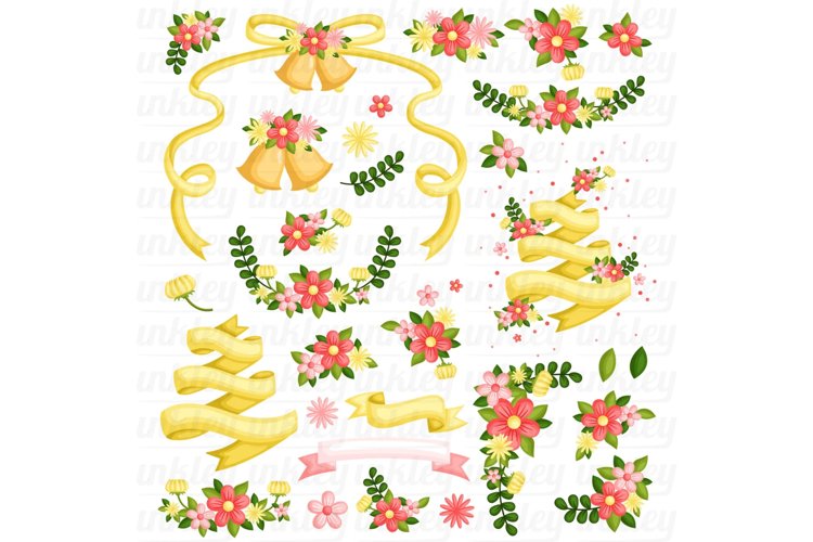 Wedding Flower Clipart - Floral Arrangement Clip Art