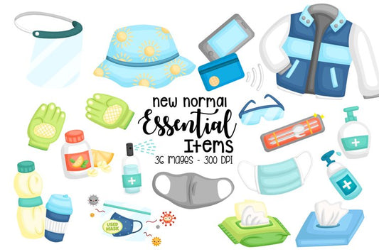 New Normal Essential Item Clipart - Equipment Clip Art