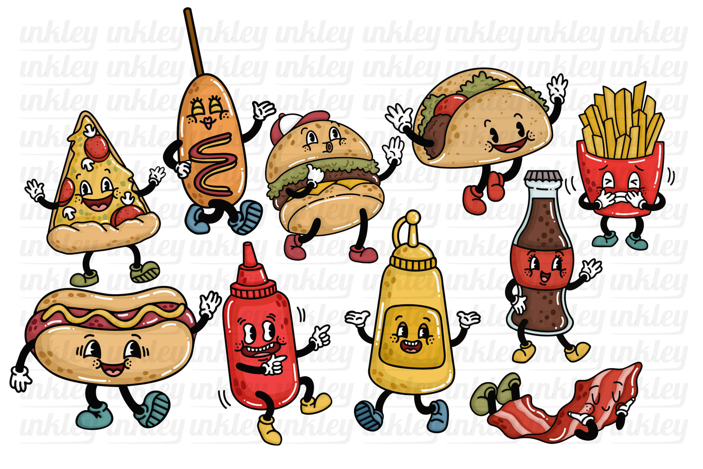 Cartoon Fast Food Clipart - Junk Food Restaurant Clip Art