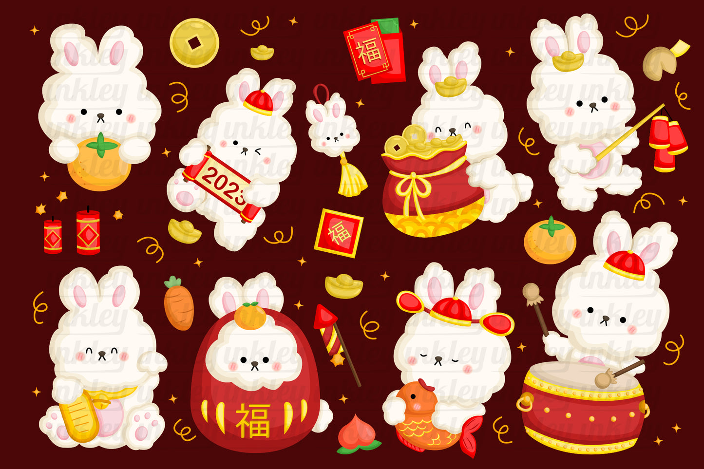 Year of the Rabbit Clipart - Chinese New Year Clip Art