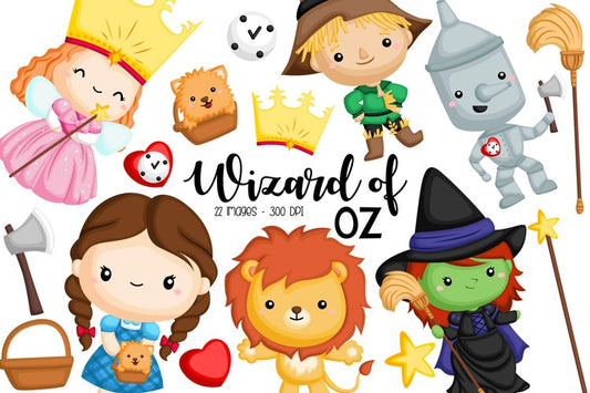 Wizard of Oz Clipart - Kids Story Clip Art