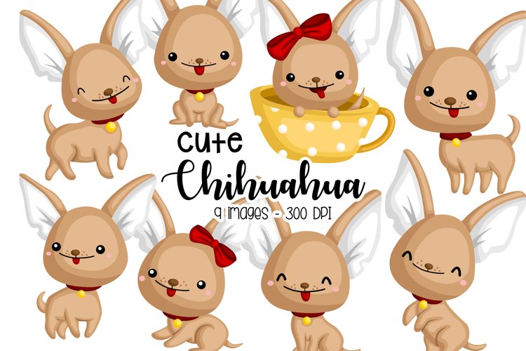 Cute Chihuahua Clipart - Cute Animal Clip Art