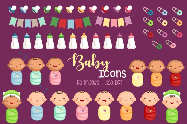Cute Babies Clipart - Baby Icon Clip Art