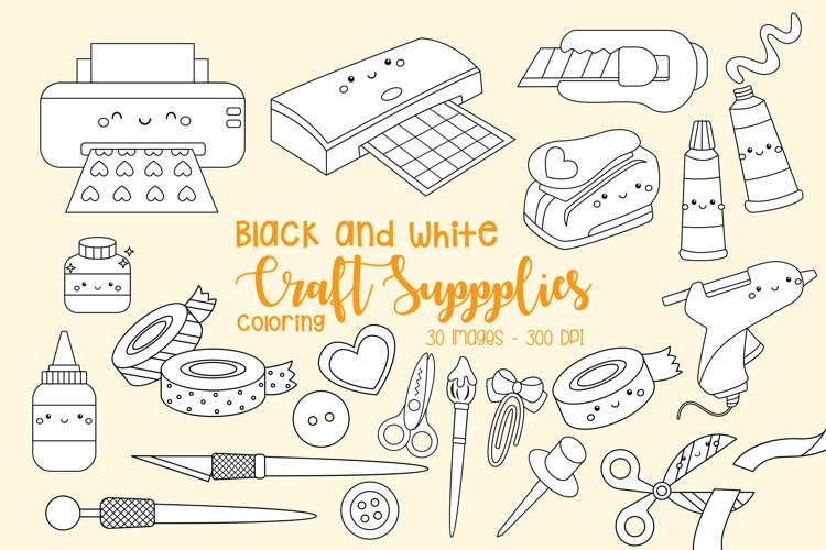 Black and White Coloring Craft