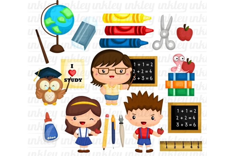 School Activity Clipart - Learning and Study Clip Art