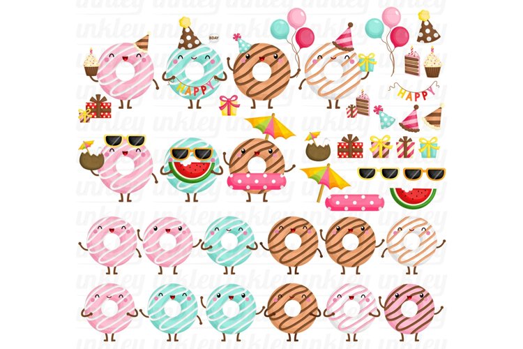 Flavourful Donut Clipart - Sweet Food Clip Art