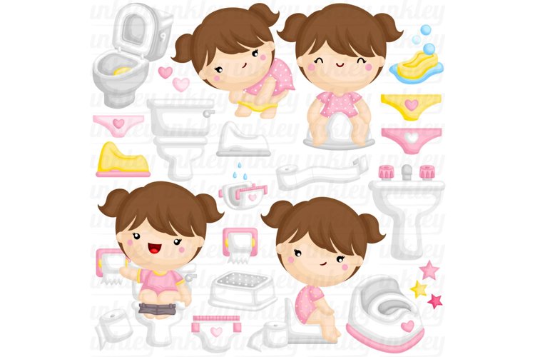 Potty Training Clipart - Kids Growing Up Clip Art