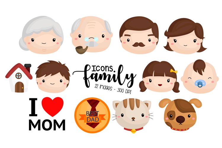 Family Icon Clipart - Cute Family Tree Clip Art