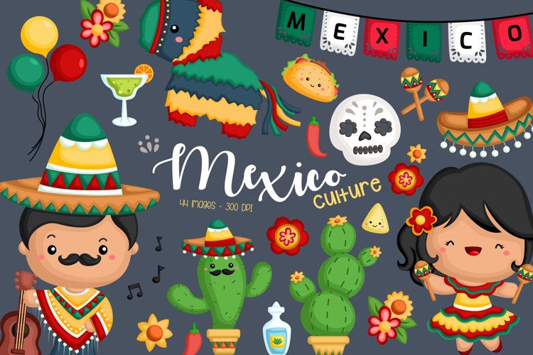 Mexico and Tradition Clipart - Cute Country Clip Art