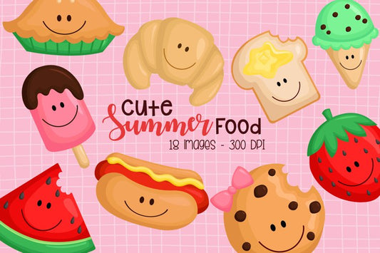 Summer Food Clipart - Refreshing Food Clip Art