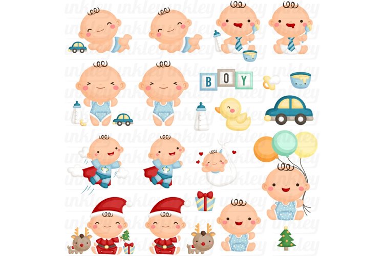 Cute Baby Boy Clipart - Cute Babies Clip Art