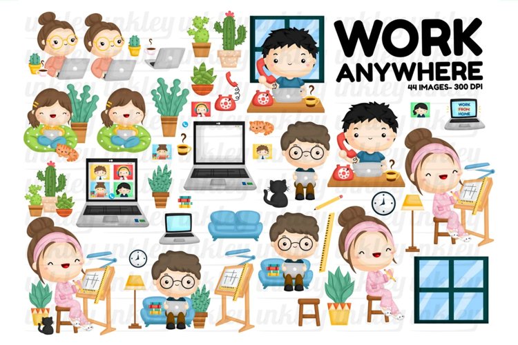 Work Anywhere Clipart - Working Clipart