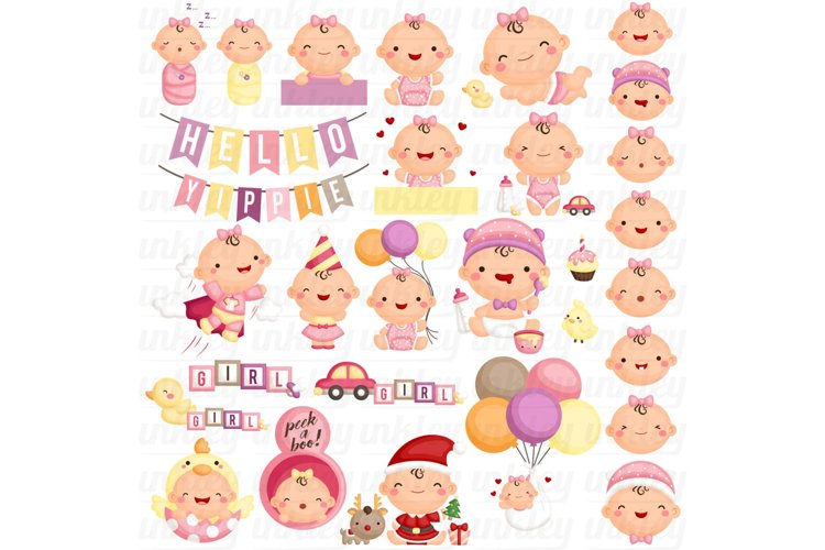 Cute Baby Girl Clipart - Cute Babies Clip Art
