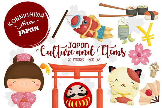 Japan Culture Clipart - Food and Drinks Clip Art