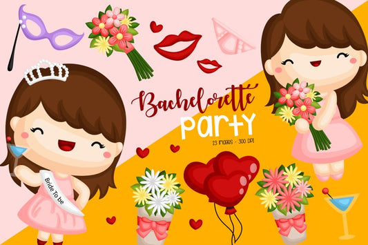 Bachelorette Party Clipart - Bride to be Clip Art