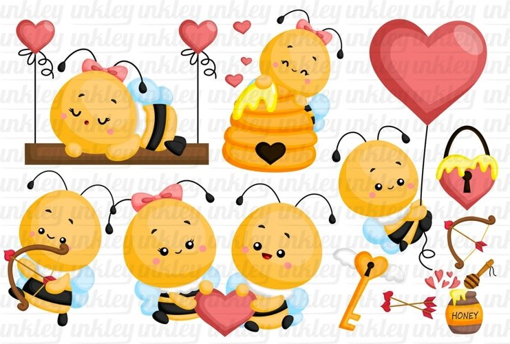 Cute Bee Clipart - Insect Clip Art