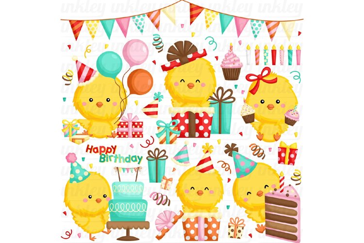 Birthday Chicken Clipart - Birthday Party Clip Art