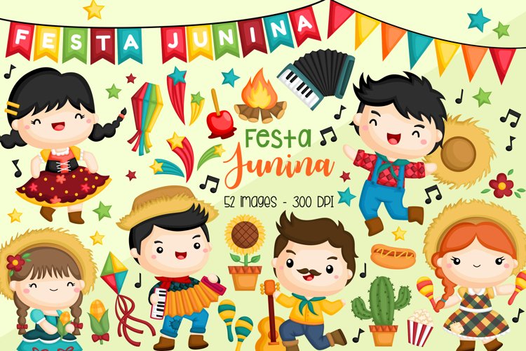 Festa Junina Clipart - Brazil Clip Art - June Festival