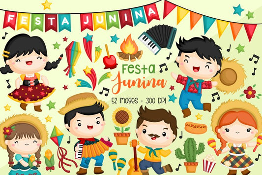 Festa Junina Clipart - Brazil Clip Art - June Festival