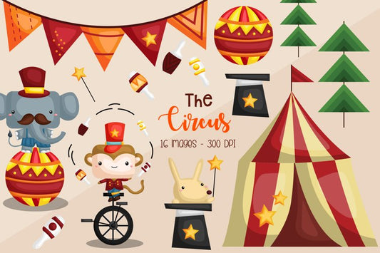 Circus Animal Clipart - Carnival in the City