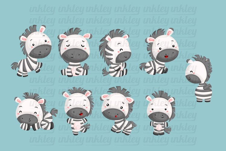 Cute Zebra Clipart - Cute Animal Clip Art