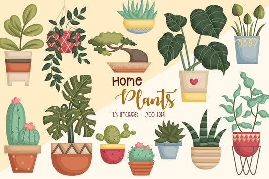Home Plant Clipart - Cute Cactus Clip Art