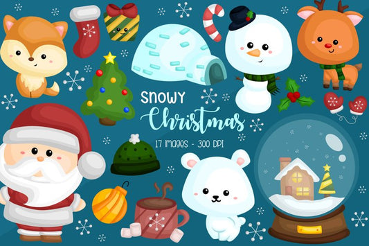 Cute Christmas Clipart - Santa Claus Clip Art