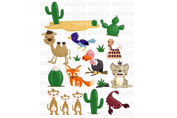 Desert Animal Clipart - Cute Animal Clip Art